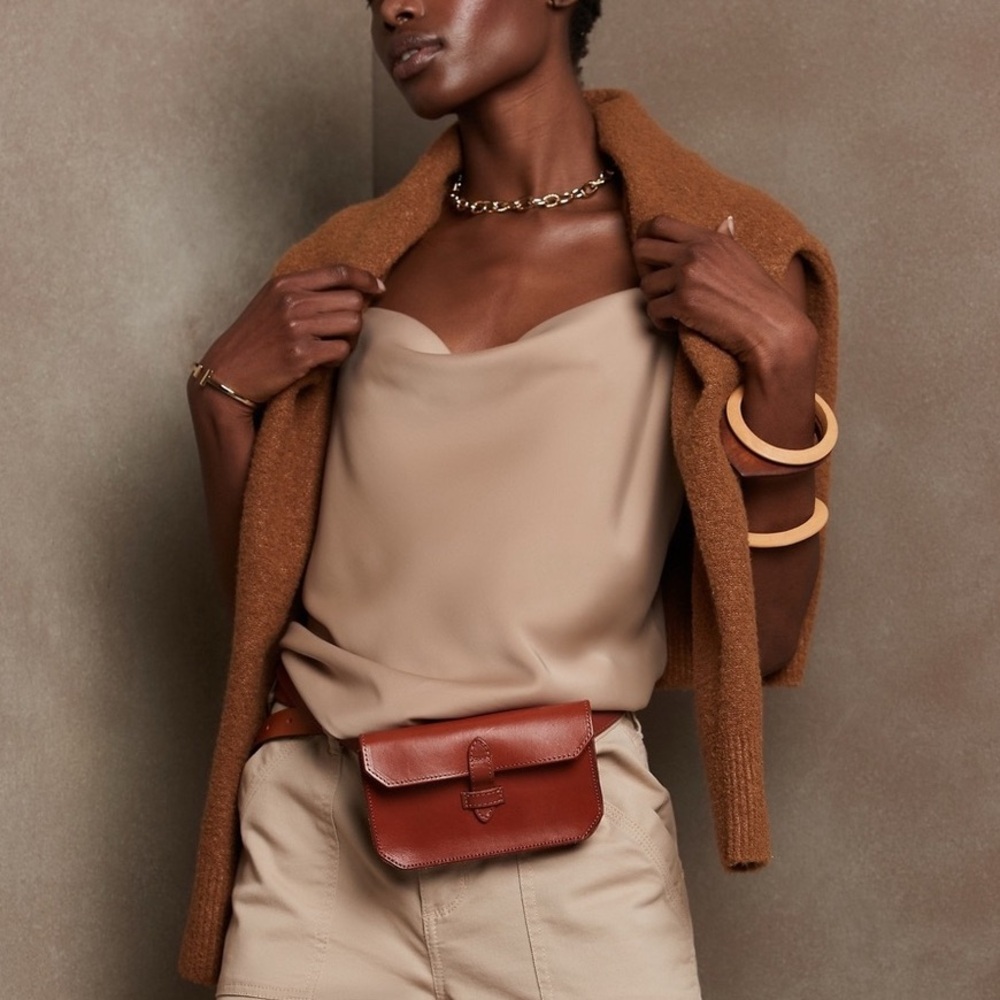 Cowl Neck Camisole • Banana Republic Factory • Champagne Toast